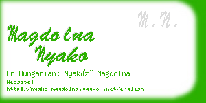 magdolna nyako business card
